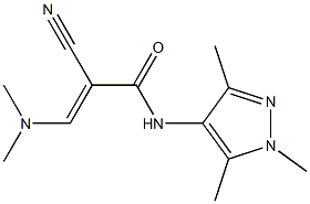 N1-(1,3,5-trimethyl-1H-pyrazol-4-yl)-2-cyano-3-(dimethylamino)acrylamide Structure