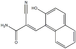 2-cyano-3-(2-hydroxy-1-naphthyl)acrylamide Structure