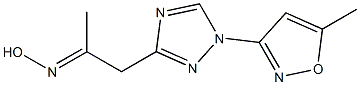 1-[1-(5-methylisoxazol-3-yl)-1H-1,2,4-triazol-3-yl]acetone oxime Structure