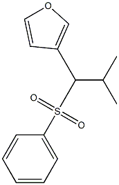 3-[2-methyl-1-(phenylsulfonyl)propyl]furan Structure