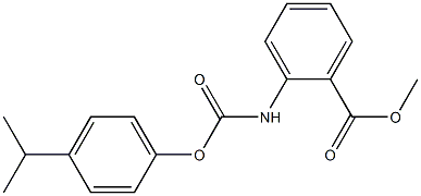 methyl 2-{[(4-isopropylphenoxy)carbonyl]amino}benzenecarboxylate Structure