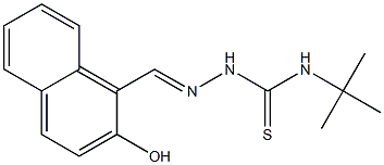 N1-(tert-butyl)-2-[(2-hydroxy-1-naphthyl)methylidene]hydrazine-1-carbothioamide Structure