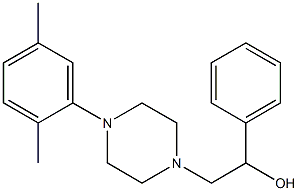 2-[4-(2,5-dimethylphenyl)piperazino]-1-phenyl-1-ethanol 구조식 이미지