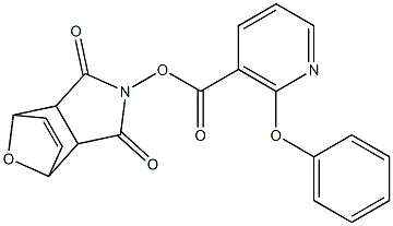 3,5-dioxo-10-oxa-4-azatricyclo[5.2.1.0~2,6~]dec-8-en-4-yl 2-phenoxynicotinate 구조식 이미지