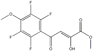 methyl 2-hydroxy-4-oxo-4-(2,3,5,6-tetrafluoro-4-methoxyphenyl)but-2-enoate 구조식 이미지