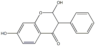 2,7-dihydroxy-3-phenylchroman-4-one Structure
