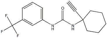 N-(1-ethynylcyclohexyl)-N'-[3-(trifluoromethyl)phenyl]urea Structure