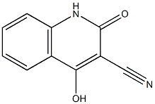 4-hydroxy-2-oxo-1,2-dihydroquinoline-3-carbonitrile 구조식 이미지