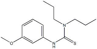 N'-(3-methoxyphenyl)-N,N-dipropylthiourea 구조식 이미지