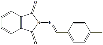 2-[(4-methylbenzylidene)amino]isoindoline-1,3-dione Structure