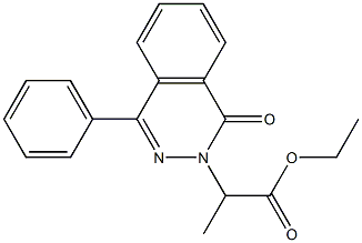 ethyl 2-[1-oxo-4-phenyl-2(1H)-phthalazinyl]propanoate Structure