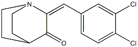 2-(3,4-dichlorobenzylidene)quinuclidin-3-one 구조식 이미지