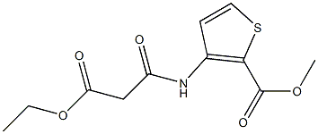 methyl 3-[(3-ethoxy-3-oxopropanoyl)amino]thiophene-2-carboxylate Structure