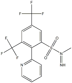 N1-imino(2-pyridyl)methyl-3,5-di(trifluoromethyl)benzene-1-sulfonamide Structure