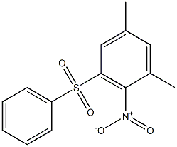 1,5-dimethyl-2-nitro-3-(phenylsulfonyl)benzene Structure