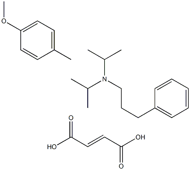 2-methoxy-5-methyl-N,N-Bis-(1-methylethyl)-gmma-Phenylbenzene propanamine fumarate 구조식 이미지
