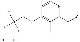 2-CHLOROMETHYL-3-METHYL-4-TRIFLOROETHOXYPYRIDINE HYDROCHLORIDE Structure