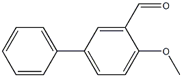 (2-methoxy-5-phenyl)benzylaldehyde Structure