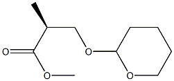 (2S)-methyl 2-methyl-3-(tetrahydro-2H-pyran-2-yloxy)propanoate 구조식 이미지