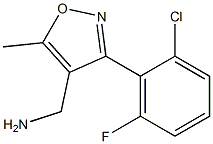 (3-(2-chloro-6-fluorophenyl)-5-methylisoxazol-4-yl)methanamine Structure