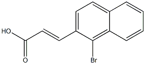 (E)-3-(1-bromonaphthalen-2-yl)acrylic acid Structure