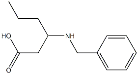 3-(benzylamino)hexanoic acid Structure