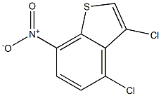 3,4-dichloro-7-nitrobenzo[b]thiophene 구조식 이미지