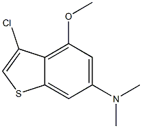 3-chloro-4-methoxy-N,N-dimethylbenzo[b]thiophen-6-amine Structure