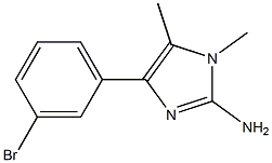 4-(3-bromophenyl)-1,5-dimethyl-1H-imidazol-2-amine Structure