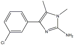 4-(3-chlorophenyl)-1,5-dimethyl-1H-imidazol-2-amine Structure
