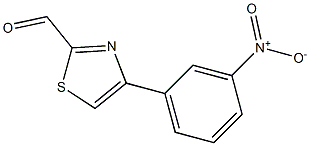 4-(3-NITROPHENYL)-1,3-THIAZOLE-2-CARBALDEHYDE 구조식 이미지