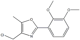 4-CHLOROMETHYL-2-(2,3-DIMETHOXY-PHENYL)-5-METHYL-OXAZOLE Structure