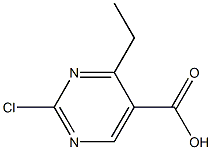 4-ethyl-2-chloro-pyrimidine-5-carboxylic acid 구조식 이미지