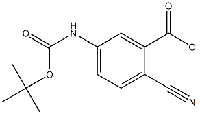 5-(tert-butoxycarbonylamino)-2-cyanobenzoate Structure