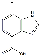 7-fluoro-1H-indole-4-carboxylic acid Structure