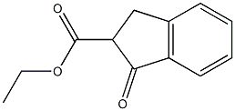 ethyl 2,3-dihydro-1-oxo-1H-indene-2-carboxylate Structure