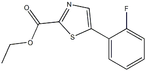 ethyl 5-(2-fluorophenyl)thiazole-2-carboxylate Structure