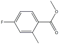 methyl 4-fluoro-2-methylbenzoate 구조식 이미지