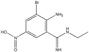 N-(4-amino-3-bromo-5-(N-ethylcarbamimidoyl)phenyl)-N-oxohydroxylammonium 구조식 이미지