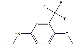 N-ethyl-3-(trifluoromethyl)-4-methoxybenzenamine 구조식 이미지