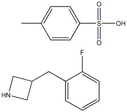 3-(2-fluorobenzyl)azetidine 4-methylbenzenesulfonate 구조식 이미지