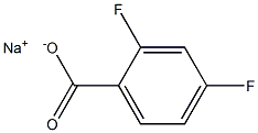 Sodium 2,4-difluorobenzoate 12% solution Structure