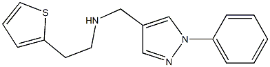 [(1-phenyl-1H-pyrazol-4-yl)methyl][2-(thiophen-2-yl)ethyl]amine 구조식 이미지