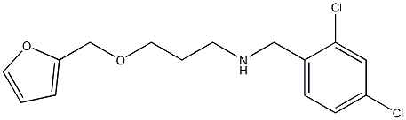 [(2,4-dichlorophenyl)methyl][3-(furan-2-ylmethoxy)propyl]amine Structure