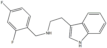 [(2,4-difluorophenyl)methyl][2-(1H-indol-3-yl)ethyl]amine 구조식 이미지