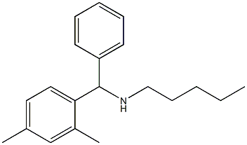 [(2,4-dimethylphenyl)(phenyl)methyl](pentyl)amine 구조식 이미지