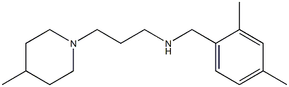 [(2,4-dimethylphenyl)methyl][3-(4-methylpiperidin-1-yl)propyl]amine Structure