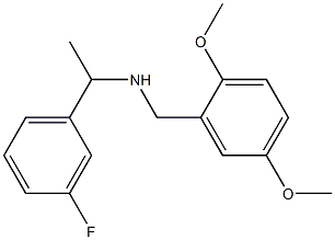 [(2,5-dimethoxyphenyl)methyl][1-(3-fluorophenyl)ethyl]amine 구조식 이미지