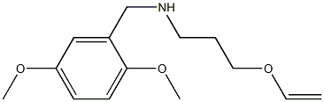 [(2,5-dimethoxyphenyl)methyl][3-(ethenyloxy)propyl]amine 구조식 이미지