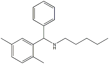 [(2,5-dimethylphenyl)(phenyl)methyl](pentyl)amine Structure